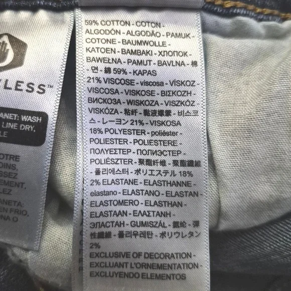 Levi's 32x30 725 high rise bootcut medium blue denim jeans women's - Picture 10 of 10